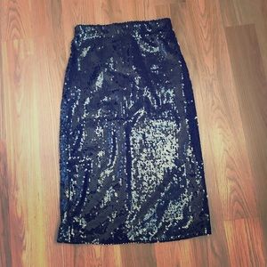 Sequin Pencil Skirt